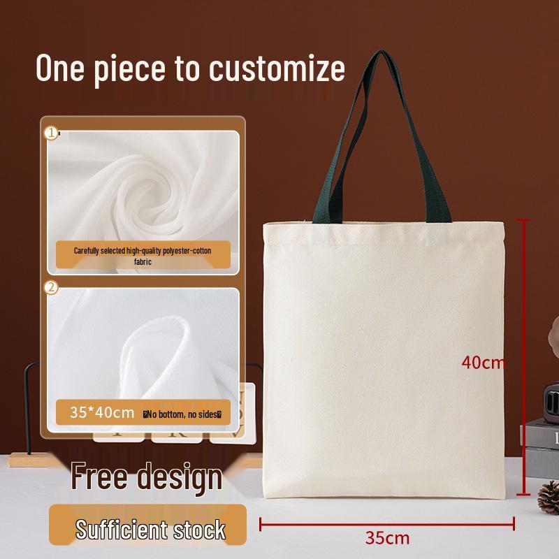 Custom Logo Eco-friendly Canvas Shoulder Bag for Students