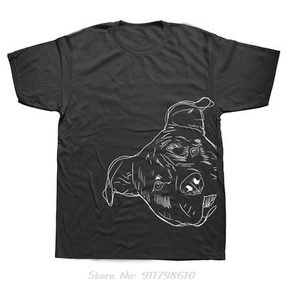 Lustiges Oversized T-Shirt Hund American Staffordshire Terrier Herrenbekleidung Streetwear Fitness T-Shirt Sommerstil Baumwoll-T-Shirt