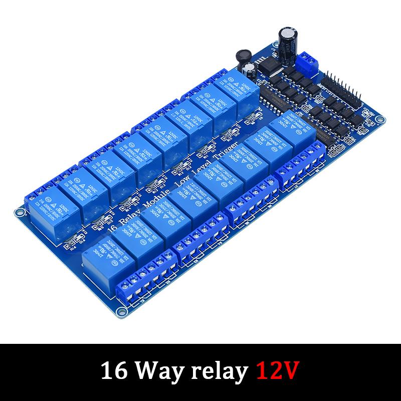 5V 12V Low Level Trigger Relay Module 1/2/4/8/16 Channel Optocoupler Isolation Board For Arduino PIC AVR DSP ARM MCU Control