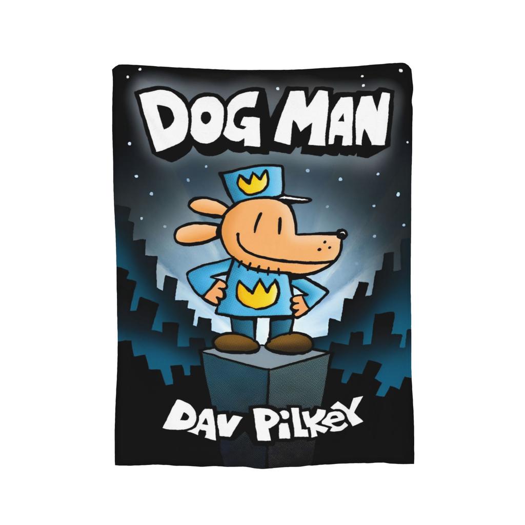Anime Dog Man Cartoon Blanket Flannel Novelty Warm Throw Blanket for Chair Covering Sofa Spring/Autumn