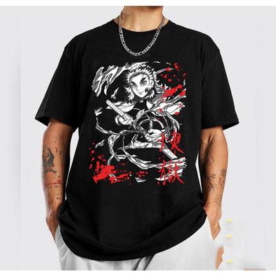 Demon Slayer Shirt  Anime Devil Tshirt SpringSummer New Style Mens Casual Suitable for Both Men and Women