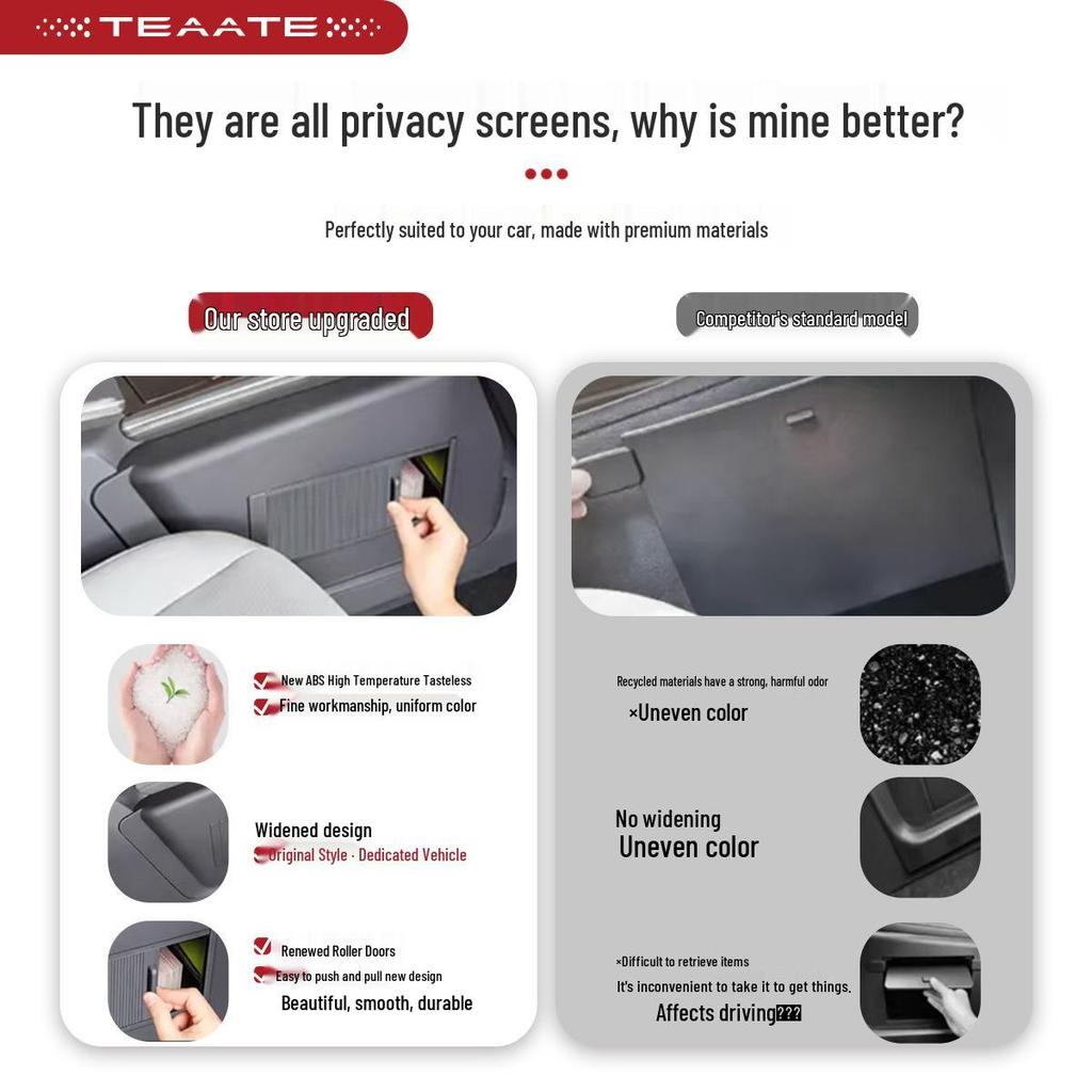 Toyota Sienna Privacy Sunshade & Storage Divider for Center Console