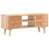 TV Stand 110x30x45 Cm Solid Mango Wood