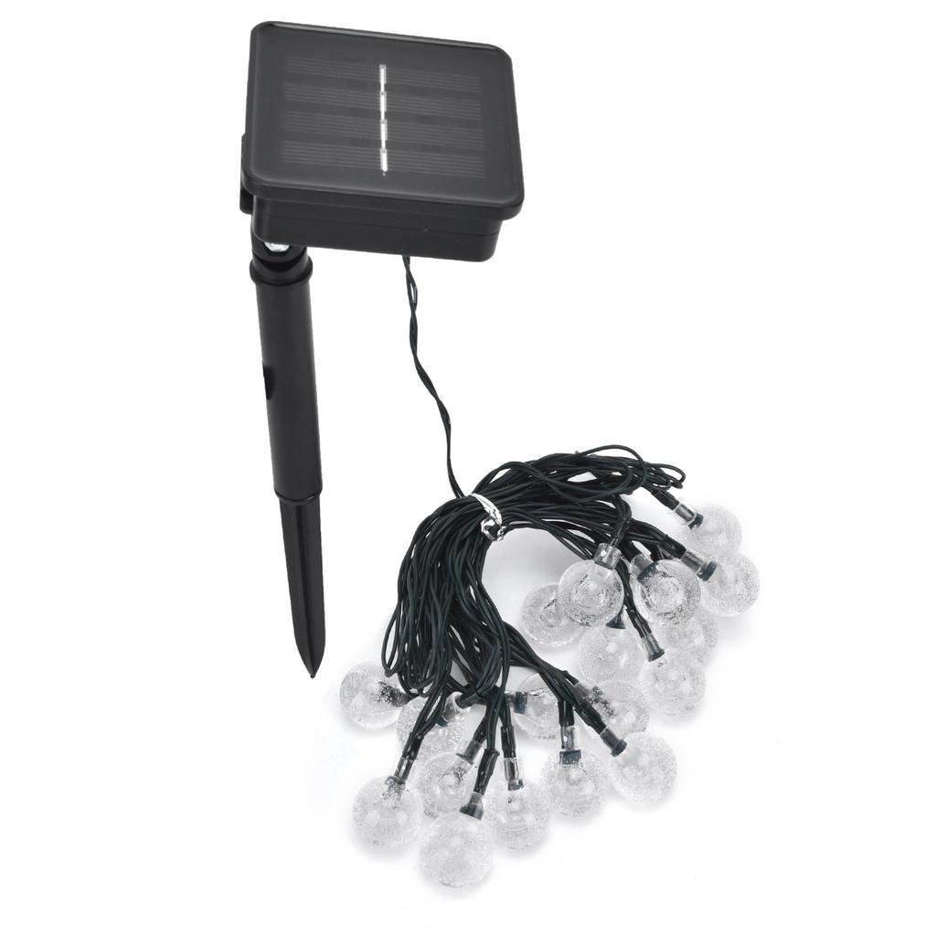 5m LED Solar String Light 20LEDs Decorative Outdoor String Lamp with 8 Lighting Modes for Courtyard Garden Party