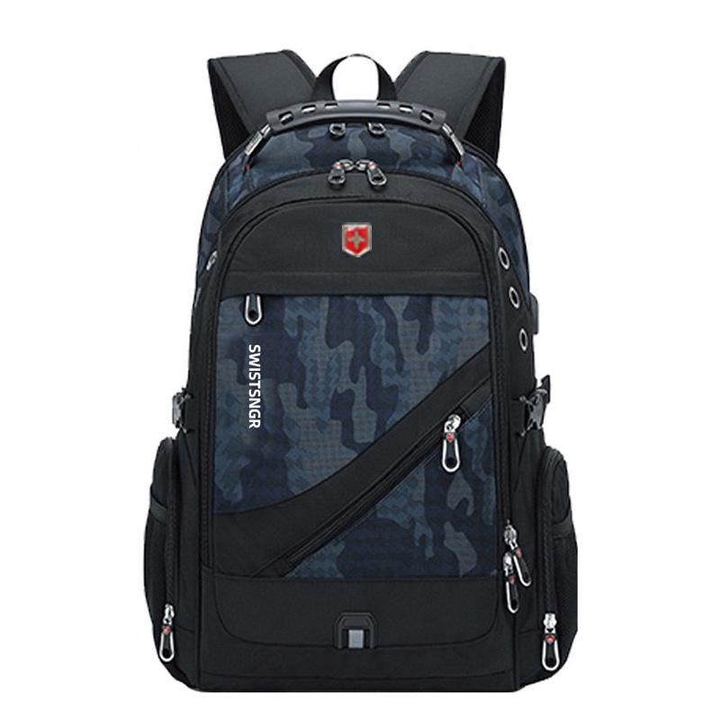 Швейцарский мужской рюкзак большой емкости для бизнеса и путешествий, для альпинизма, школы и туризма