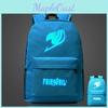Fairy Tail Anime Backpack Canvas Student Rucksack With Zipper For School Use