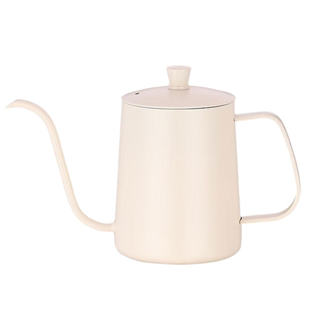 Ceainic pentru prepararea manuală a cafelei din oțel inoxidabil, tip pour over, cu gât de lebădă, instrumente de bucătărie pentru casă, birou, de lungă durată