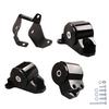 Black 3 Bolts Engine Motor Mount Bracket kit For Honda Civic EK B16 B18 B20 B & D Series 96-00 Aluminum  BILEET