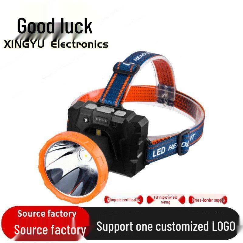 

LED Outdoor Headlamp with Fan: High Brightness for Night Fishing, Camping, and Work