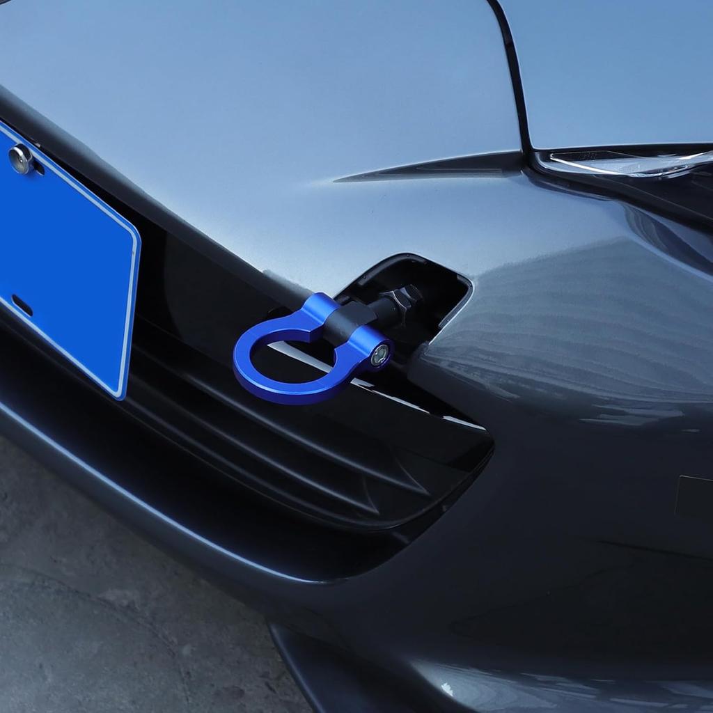 CHEAYAR Track Racing Style Car Front Bumper Tow Hook Compatible with Mazda MX-5 Miata 2016-2024 2025, Car Refitted Front Rear Bumper Trailer Ring Eye