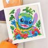DIY Diamond Painting Kit with Frame,Stitch Full Circle Mosaic 5D DIY Cross Stitch Kit Home Decoration with Frame, Handicraft Hobby Collection