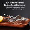 Compact Lime Press for Kitchen Stainless Steel Bird Shape Lemon Juicer, Portable Manual Fruit with Pour Spout Easy to Clean Citrus Tool Orange