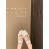 [Shei Su Yinyin] First Meeting In July~ Bow Satin Light Mouth Versatile Casual Mary Jane Ballet Women's Shoes