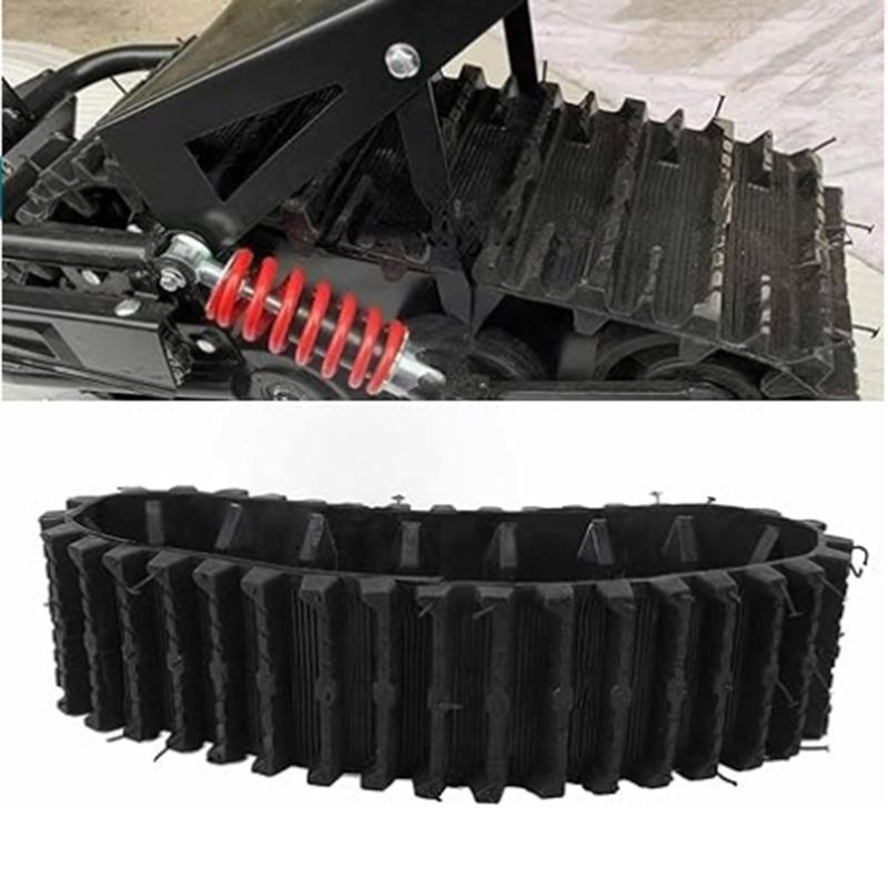 Rubber Track Caterpillar Tracks For ATV Go Kart UTV Buggy Snow Blower Sand Snowmobile Quad Dirt Bike Wheels Accessories