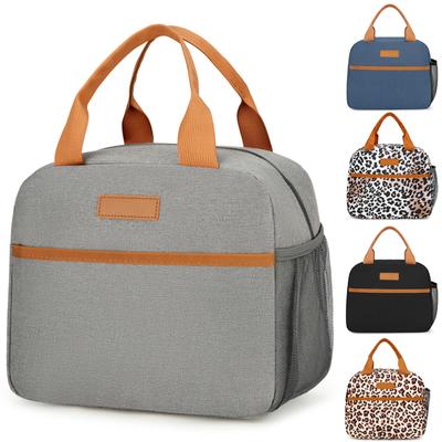 New Fashion LargeCapacity Leopard Insulated Lunch Bag for Work and School Non Food Contact Outdoor Travel Cooler Pack Picnic Bag