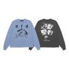 ERD Sad Boy Long Sleeve T-Shirt Men Vintage American Style Graphic Print Casual Loose Fit Top