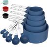 10-teiliges Messlöffel-Set mit Abstufung, Kunststoff, stapelbar, Messbecher, Zuckerschaufel, Meßlöffel für Mehl