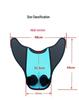 Mermaid One-Piece Monofin Whale Tail Flippers for Swimming and Diving