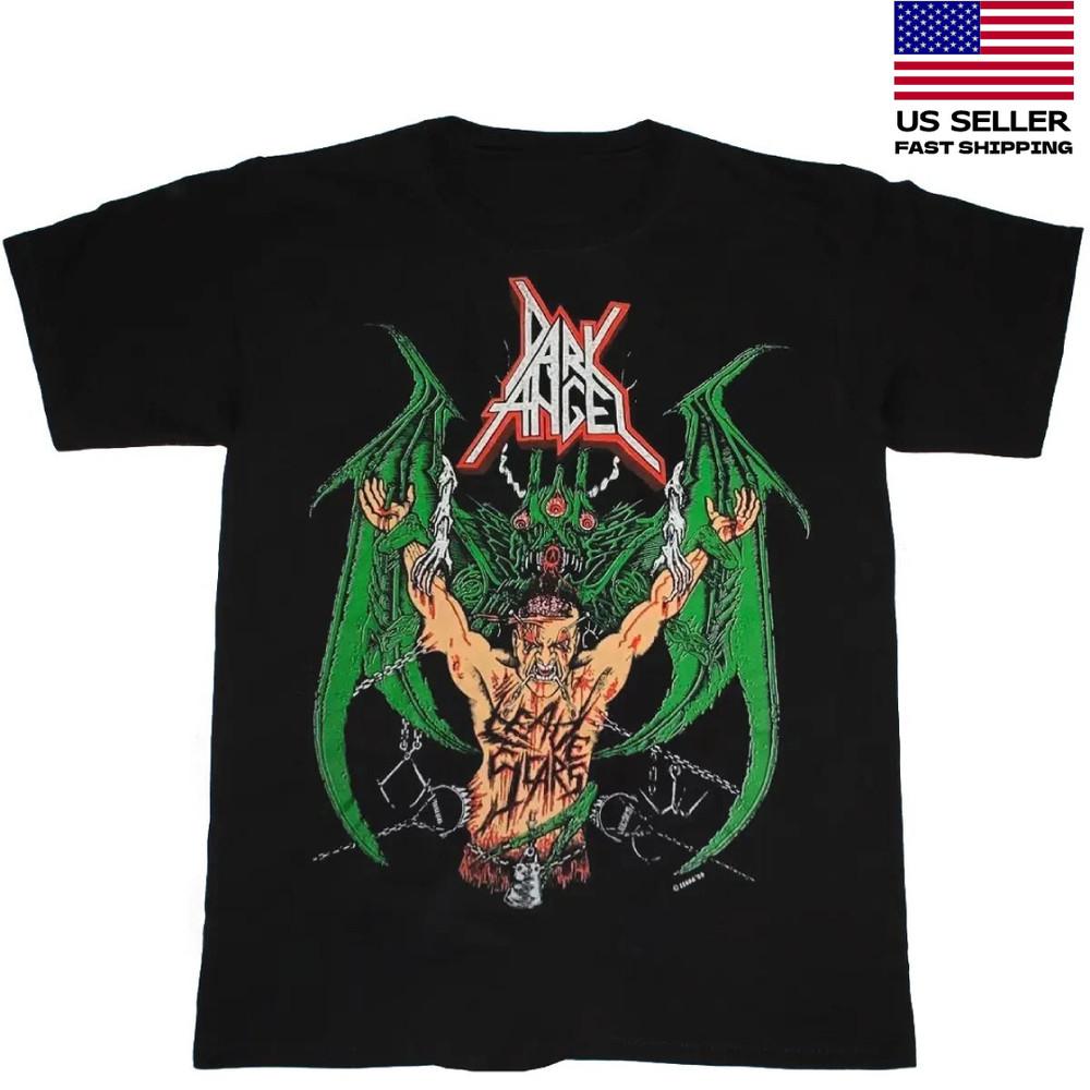 Винтажная Черная Ангельская Футболка Хлопок Черный Все Размеры Унисекс Рубашка TR353 Унисекс Футболка S