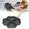 Non Stick Omelette Pan 4-Cup Heart Egg Frying Pan Aluminum Pancake Egg Cooker Saucepan Burgers Omelet Cooking Pan