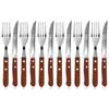 CUTLERY SET STEAK PIZZA CUTLERY 12 Pcs HAPPY GREEN