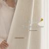 Tende oscuranti in ciniglia 2026: Jacquard Rose Crema Francese con Pizzo - Lussuoso Arredo Camera da Letto