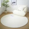 Minimalist Style Living Room Decoration Round Carpet Thick Plush Cloakroom Mat Solid Color Rugs for Bedroom Home Fluffy Soft Rug