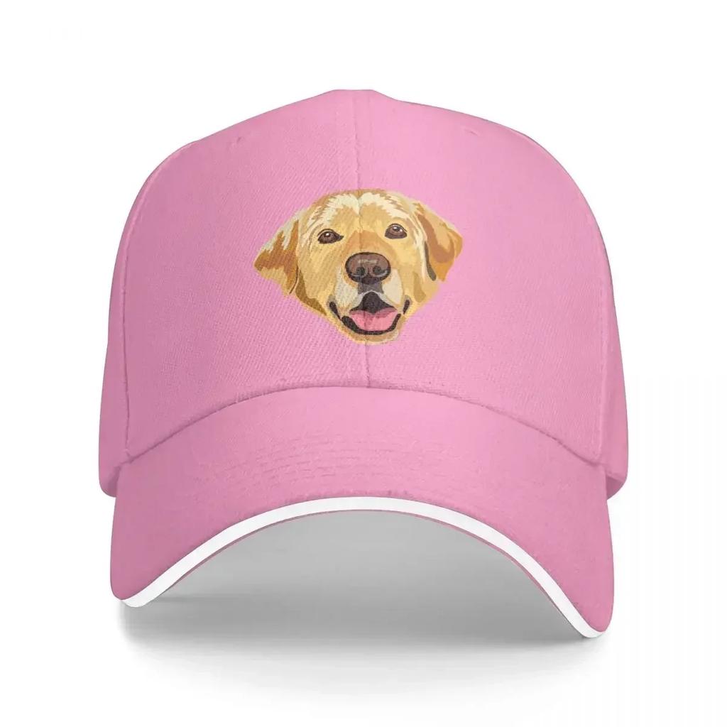 Yellow Labrador Funny Dogs Adjustable Baseball Cap Visor Sunhat for Ladies Men's