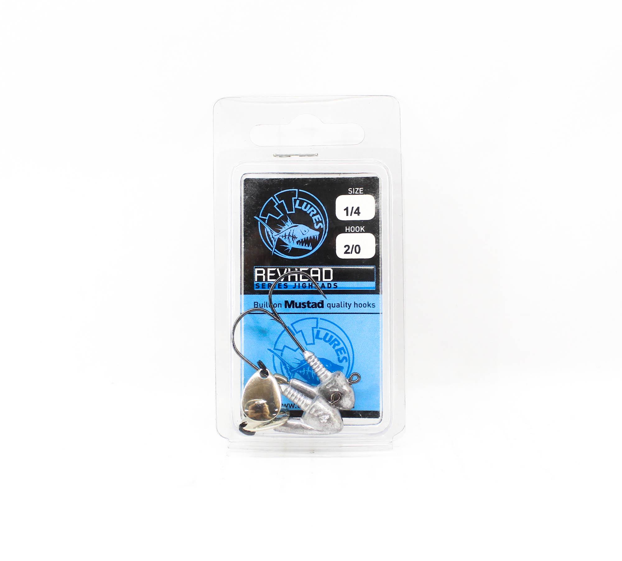 

Tackle Tactics TT Rev Head Jig Head Nickel Colorado 1/4 oz 2/0 (2550)