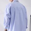 Converse Stripe Long Sleeve Woven Shirt Blue Mcj402 Ufc