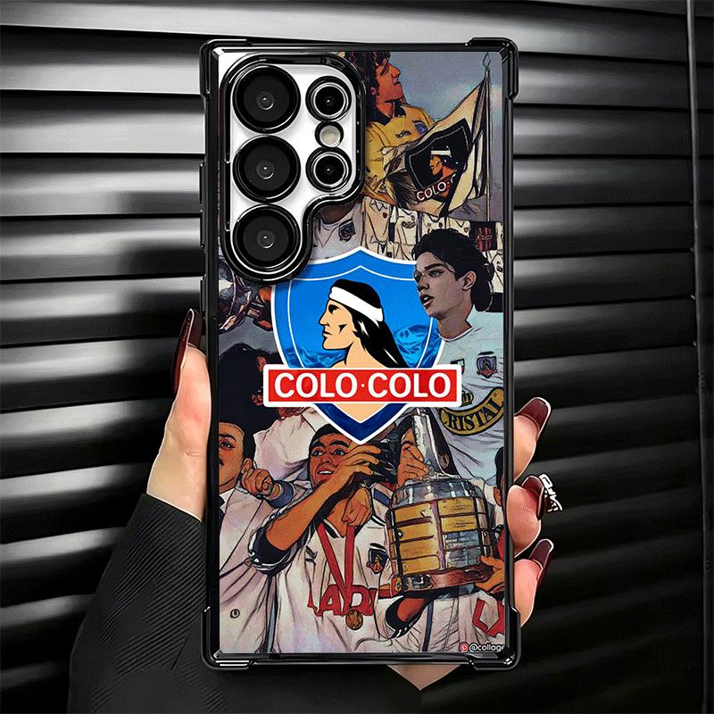 Social Y Deportivo Colo Club Plating Phone Case For Samsung Galaxy S24 S25 FE S26 Edge S23 Ultra S22 S21 Plus S20 Anti-Fall Aira