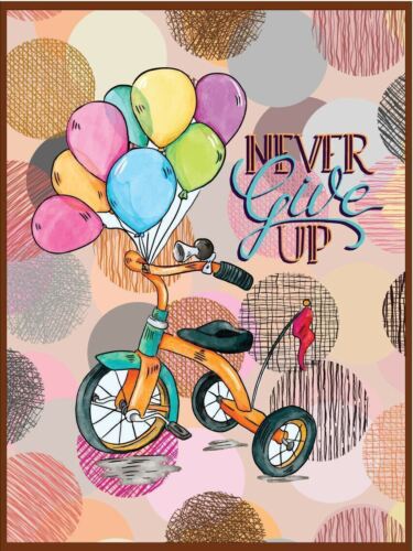 

Metal plaque vintage retro style Never Give Up Classic tin door signAluminum 20x30cm（7.8x11.8inch）
