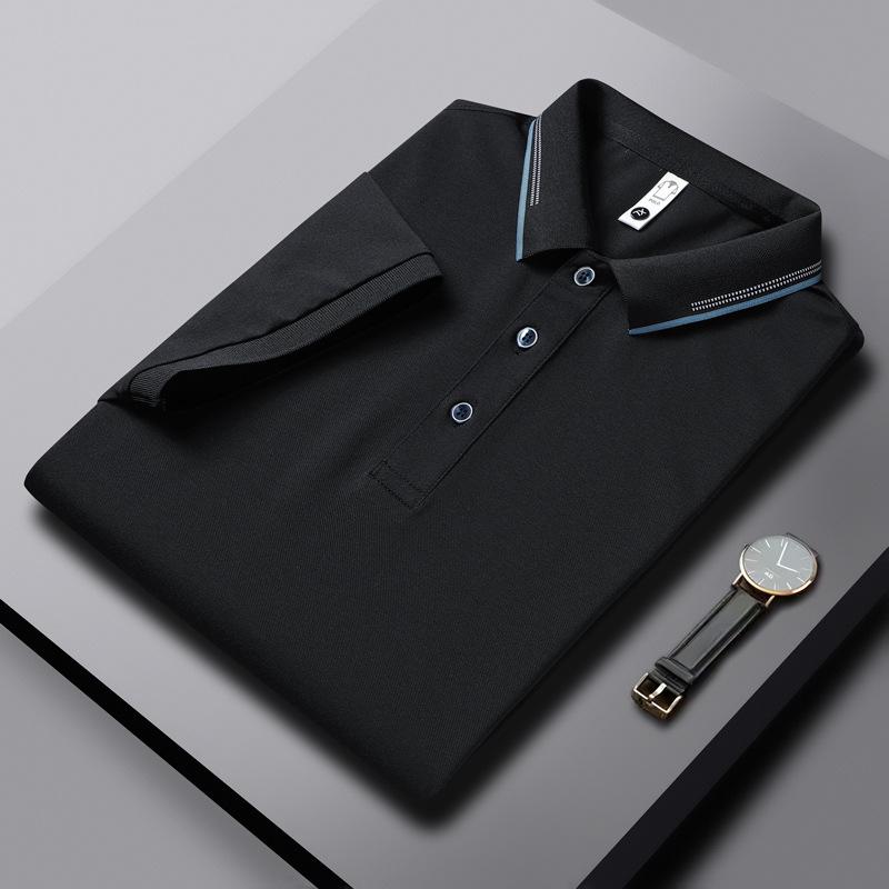 Business Short-sleeved T-shirt Men's Summer Lapel High-end Short-sleeved Polo Shirt