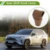 HOPESPANNER Universal Gear Shift Knob Cover Stick Shift Handle Protector Automatic Leather 1 Pc Anti Slip Brown