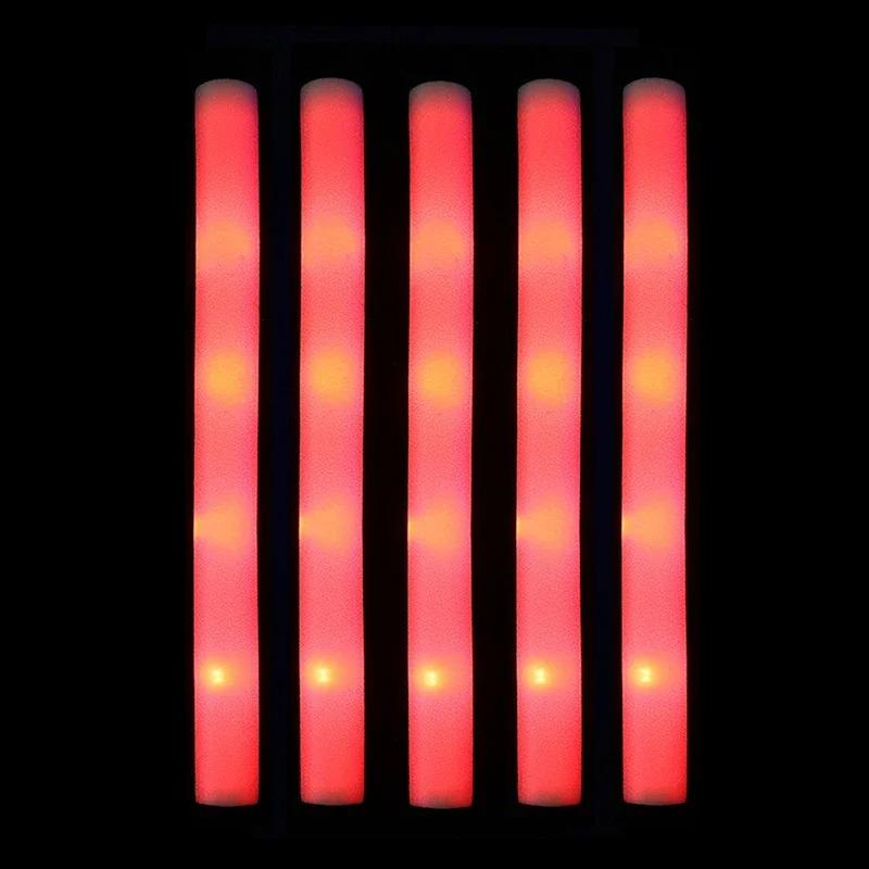 30/1Pcs Glow Sticks Bulk-LED Foam Glow In The Dark Luminous Flashing Cheer Sticks Birthday Bar Wedding Concert Party Supplies