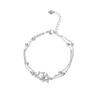 Stylish Star Dual Charm Bracelet For Women Minimalist Copper Plated Elegant Jewelry