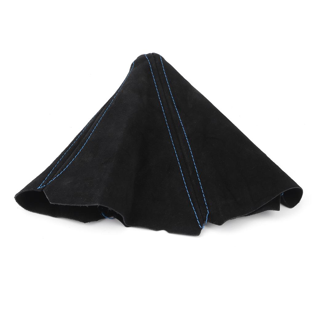 Schalthebel Staubschutzmanschette Gamasche Auto Innenraum Wildleder Universal für die meisten Fahrzeuge Blaue Naht