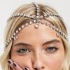 Cross-Border Stylish Hair Accessories Elegant Multi-Layer Bridal Chain Temperament Wild European and American Rhinestone