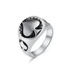 Poker Pik Ass Edelstahlring Ringe Herren Nische Glücksaccessoires Hipster Wear Handschmuck