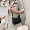 Fashion Casual Solid Color Shoulder Bag For Women High Quality PU Leather Underarm Bag