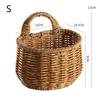 Handwoven Storage Basket with Handle Sundries Organize Accessory Household for Home Bathroom Shampoo Face Cleanser