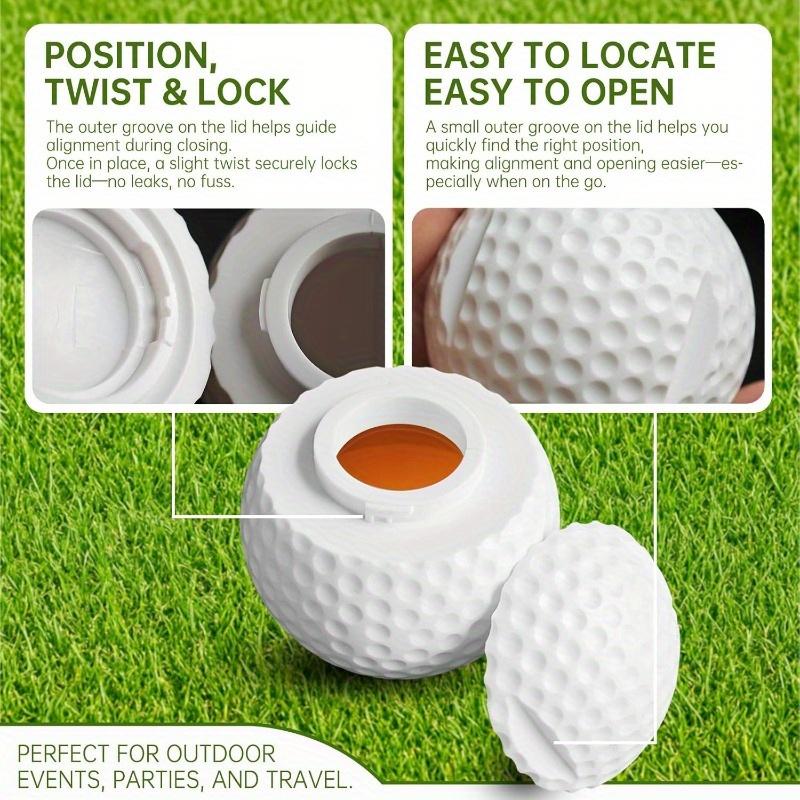 6 Pack Golf Ball Shots, Shot Glass Set of 3,1.5 Ounce Golf Balls Shot Glasses Funny, for Golf Lover Accessories Gag Gifts for Men, White