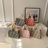 Borsa a Spalla in Tela Elegante e Delicata Stile di Strada Piccola Borsa a Mano Borsa a Tracolla con Lettere