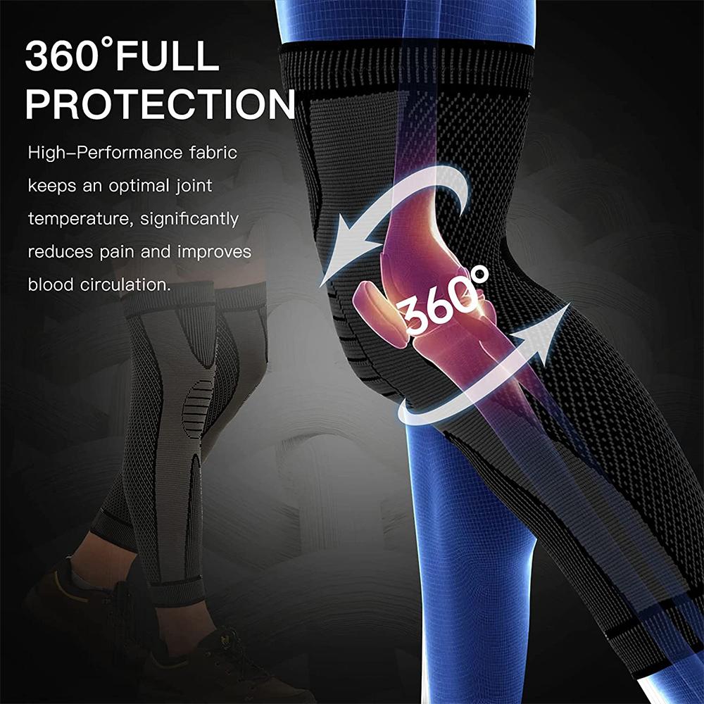 Sports Anti-Slip Compression Leg Sleeves Knee Support For Basketball Football Running Cycling Outdoor Activities