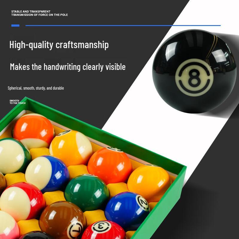 Competition Grade Black Eight Billiard Ball Set