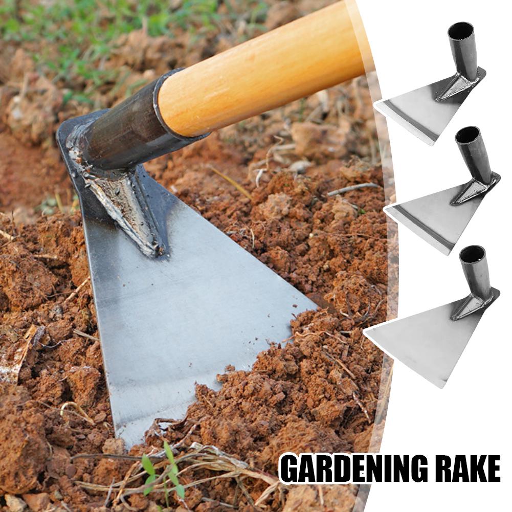 Durable Garden Hoe Household Outdoor Farming Tools Forging Weeding Hoe for Digging Soil Planting Vegetables Flowers
