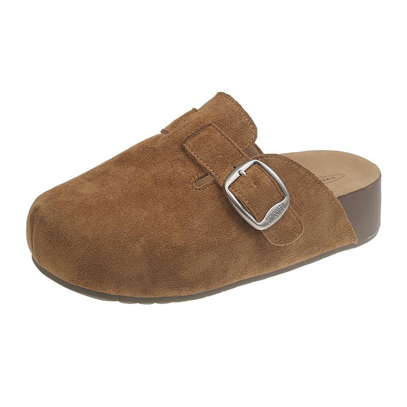 Women's retro home outdoor cushioning arch support not tired feet non-slip stirrup lightweight comfortable slippers