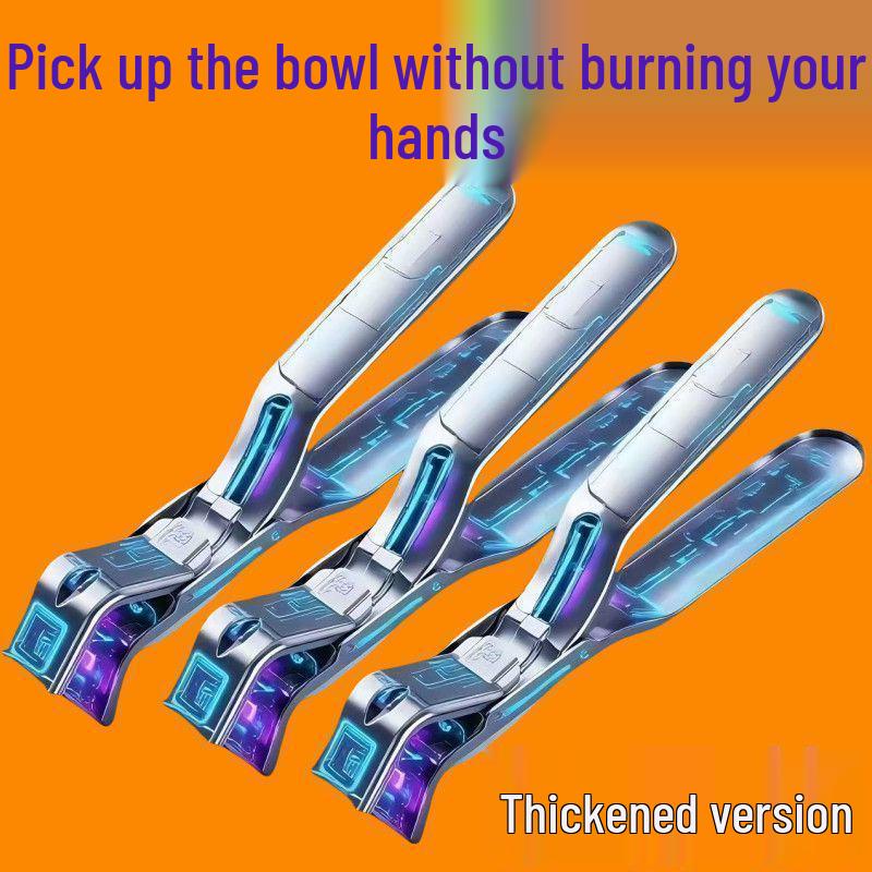 Stainless Steel Non-slip Anti-scalding Kitchen Tool for Bowls and Plates - Heat Resistant Clip