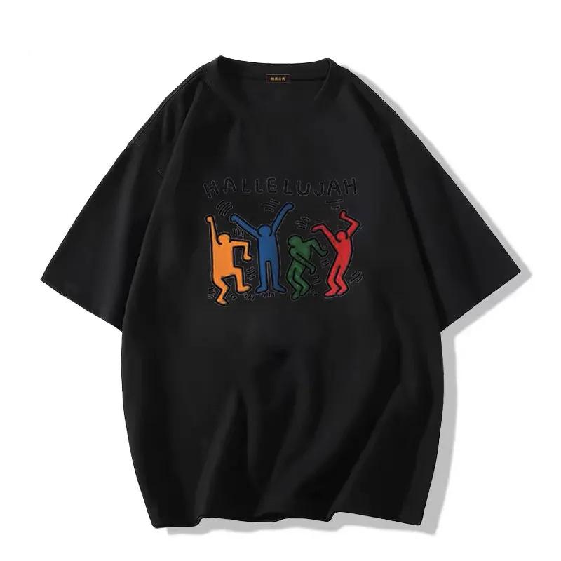 

Летняя женская футболка в корейском стиле, свободного кроя, с полурукавами, 100% хлопок, белая M (up to 100 jin)