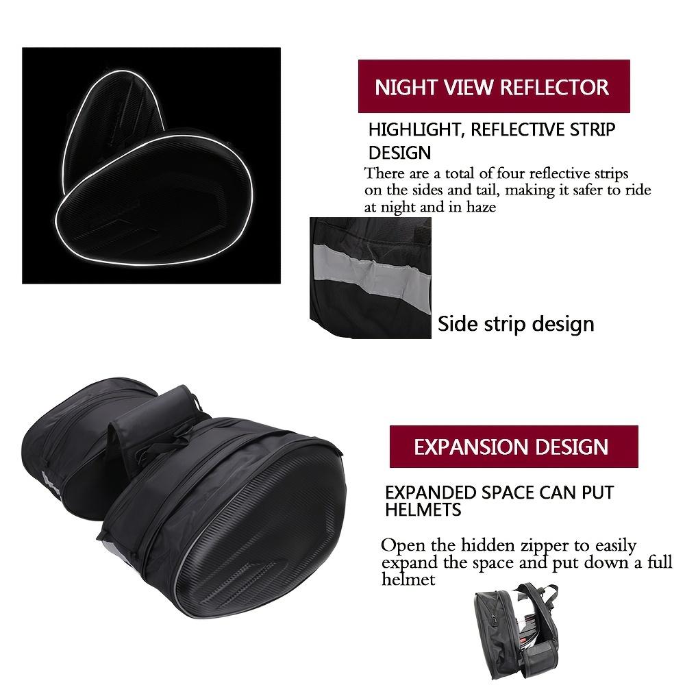 Motorcycle Saddlebags 36L-58L Expandable Capacity Panniers Side Bag Universal for Harley Davidson for SUZUKI Yamaha Kawasaki